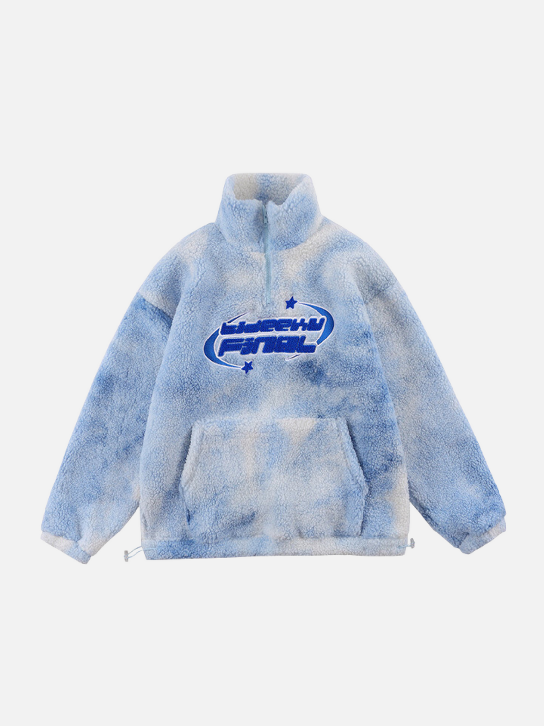 FINAL - Oversized Fleece Jacket Blue | Teenwear.eu