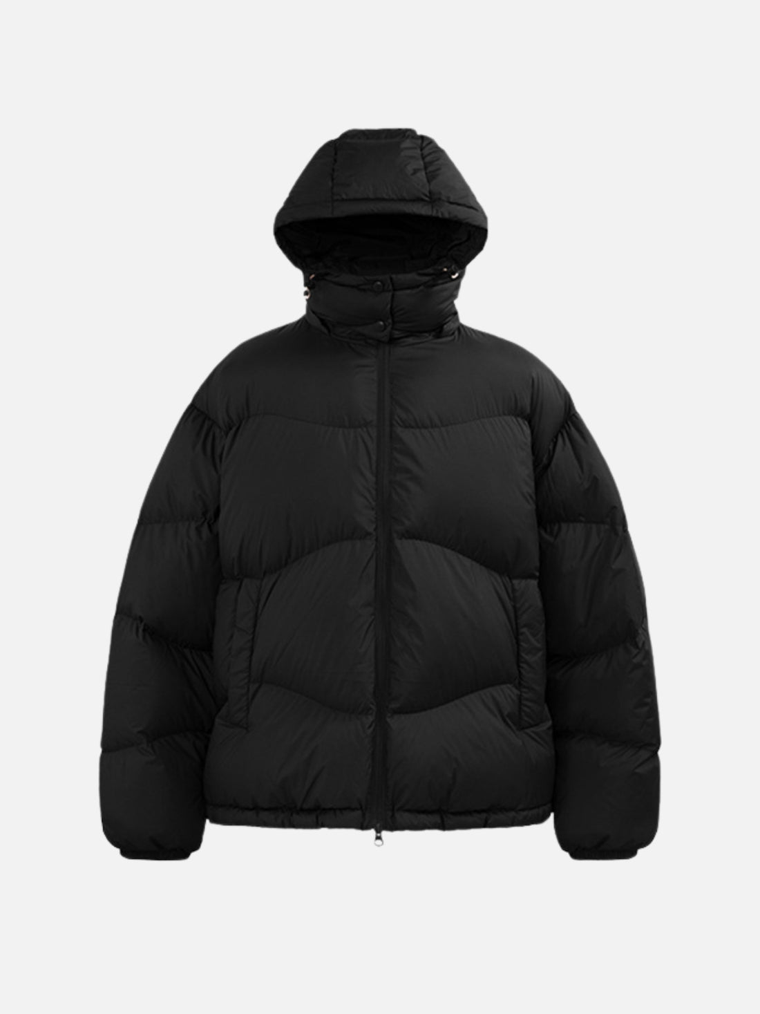 BASED - Puffer Premium Oversized Basic Jacket Black | TEENWEAR.EU