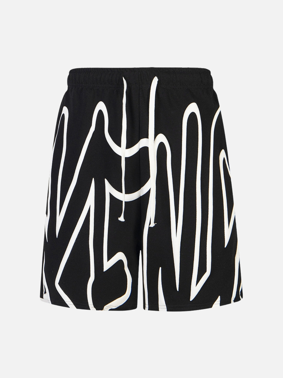 MAKENOCH - Loose Cotton Graphic Shorts Black | Teenwear.eu