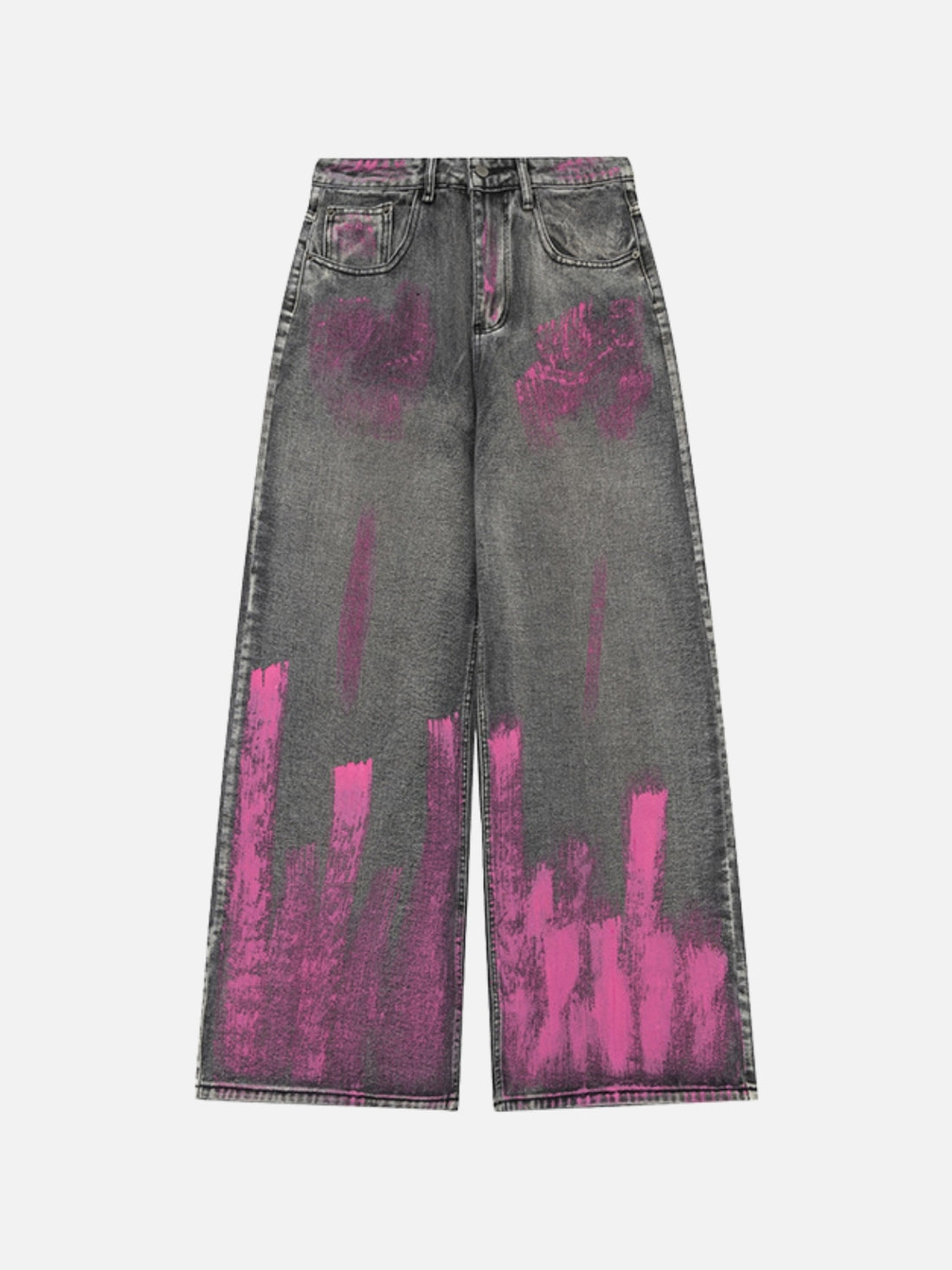 ODPAINT - Loose Graphic Jeans Grey | TEENWEAR.EU