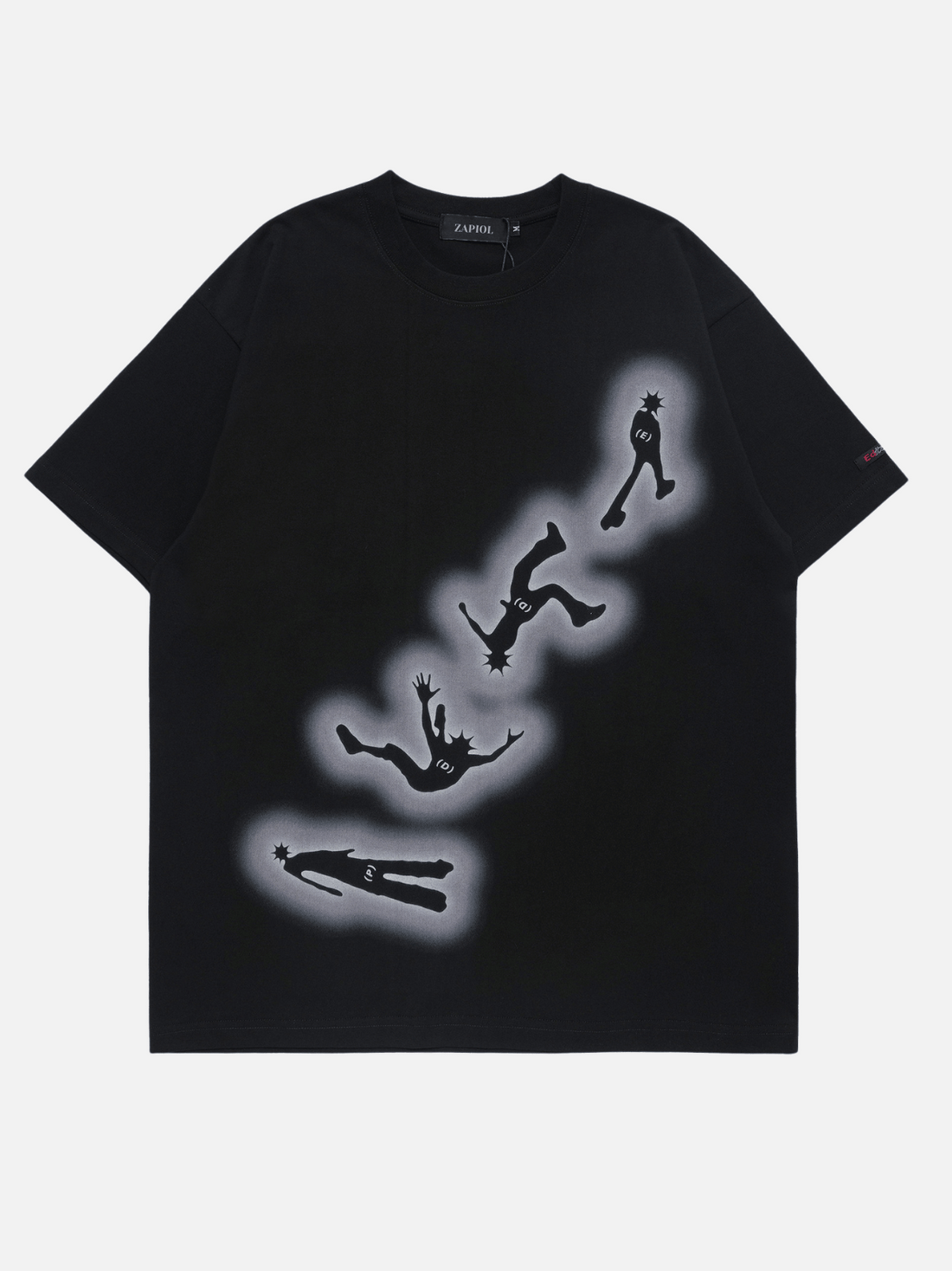 FALLEN - Oversized Print T-Shirt Black | TEENWEAR.EU