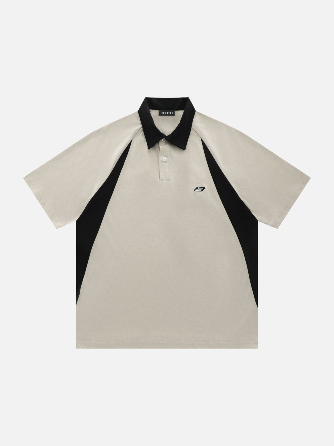 GICAN - Oversized Graphic Polo Shirt Black | Teenwear.eu