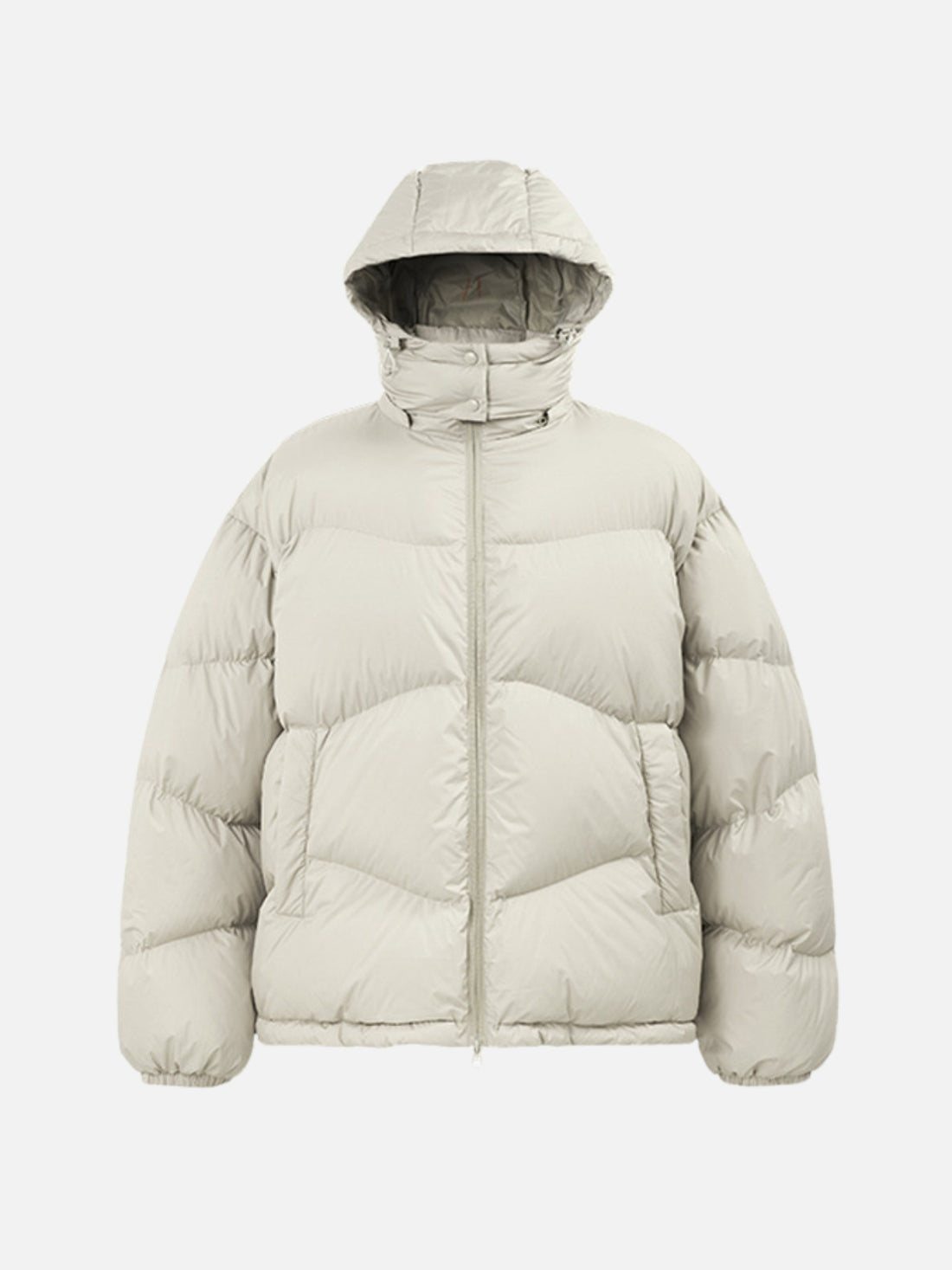 BASED - Puffer Premium Oversized Basic Jacket White | TEENWEAR.EU