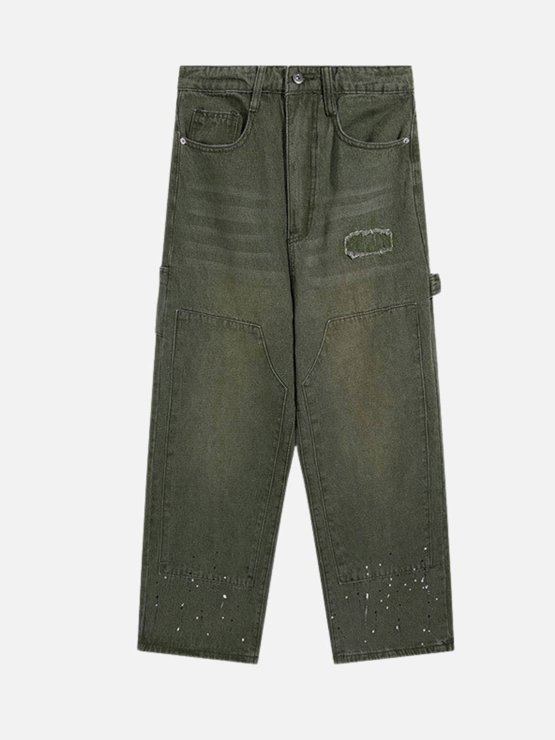 CARPET - Baggy Basic Jeans Green | TEENWEAR.EU