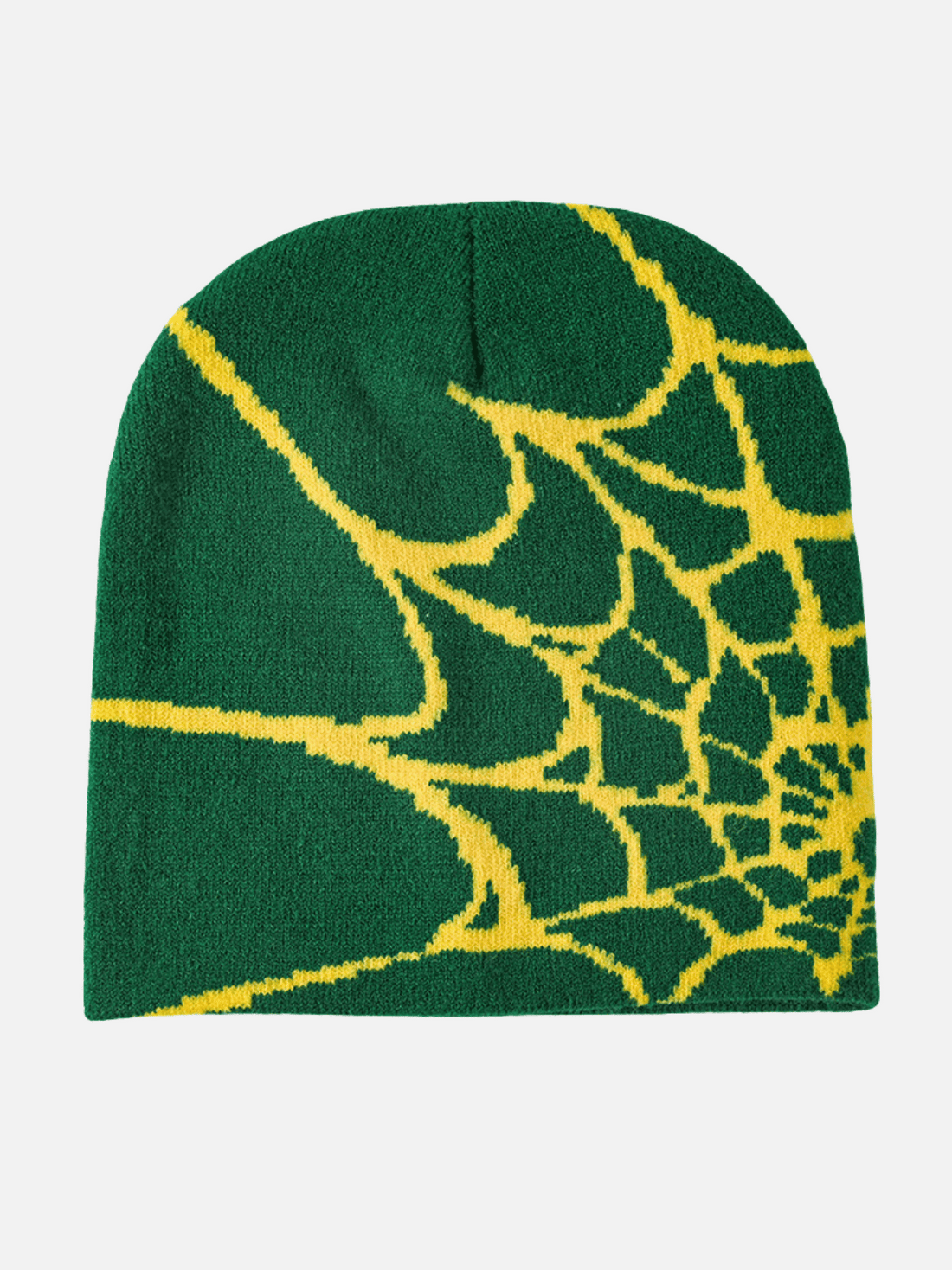 SPIDER - Graphic Beanie Yellow Green One Size | TEENWEAR.EU