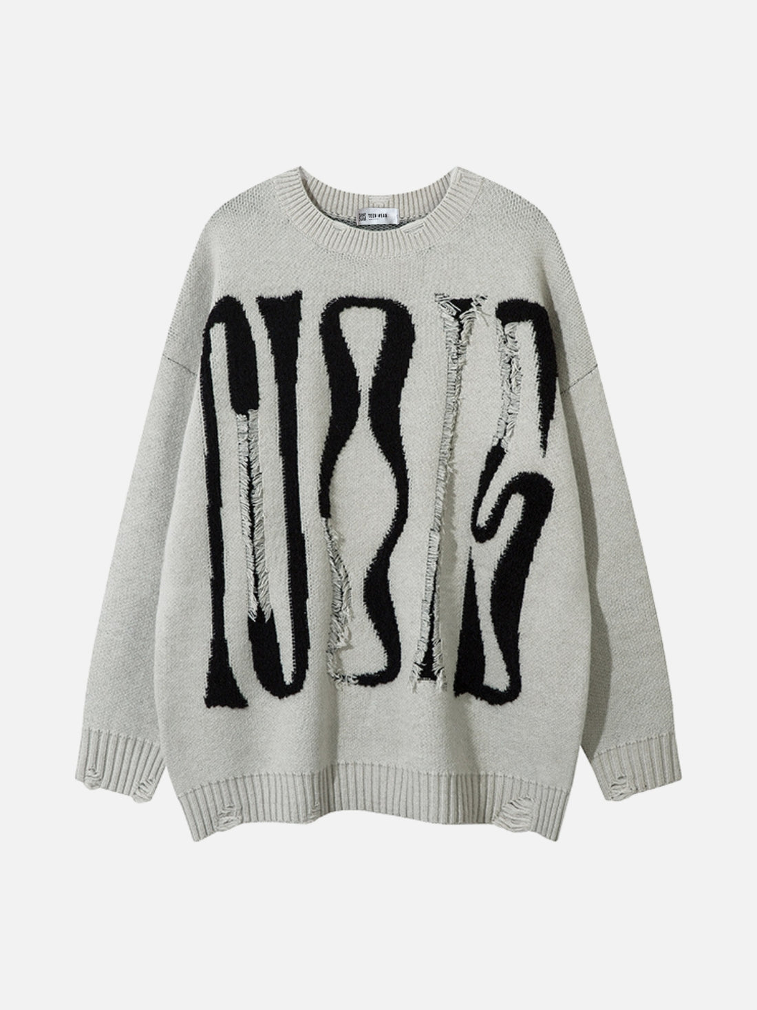 AKBULLET - Oversized Graphic Sweater Black | TEENWEAR.EU