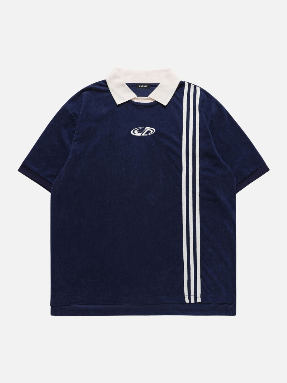 STRIPES - Oversized Polo Shirt Blue | Teenwear.eu