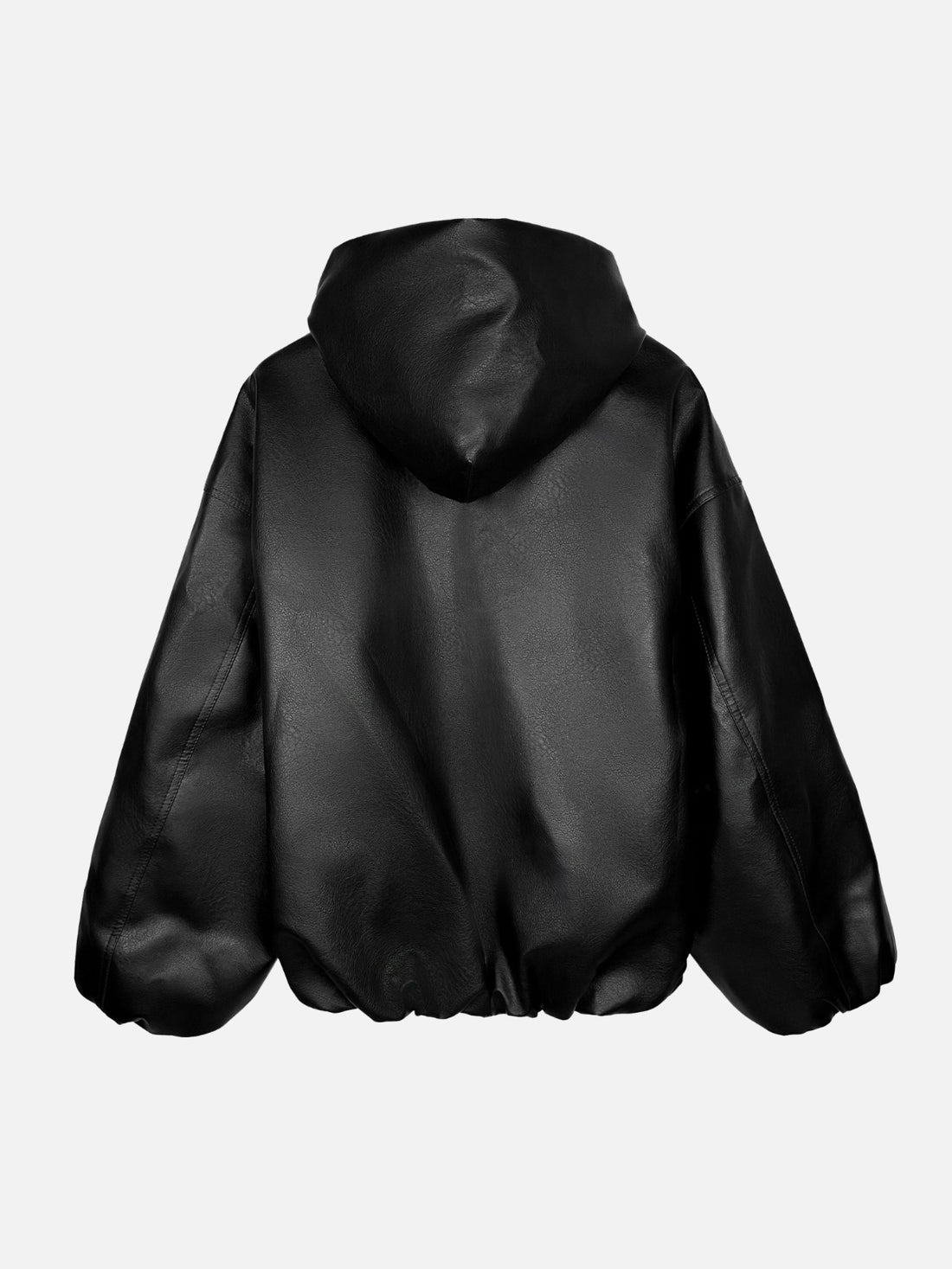 DOWN PRESS - Leather Basic Jacket Black | TEENWEAR.EU