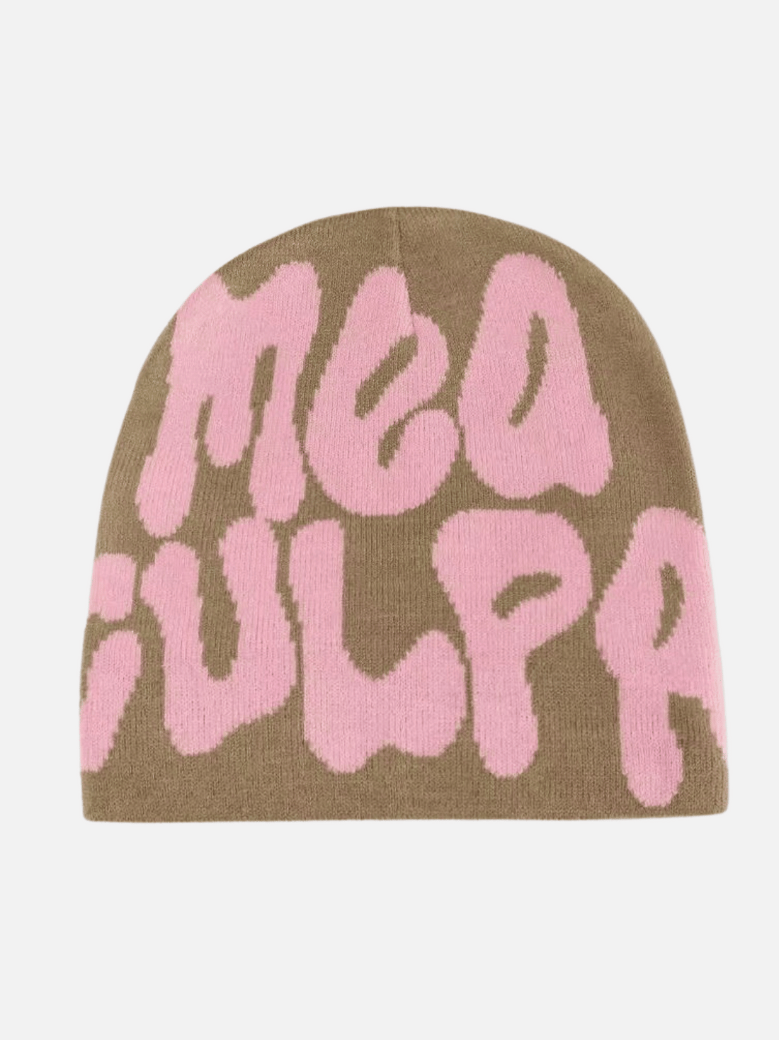 MEA CULPA - Graphic Beanie Brown One Size | TEENWEAR.EU