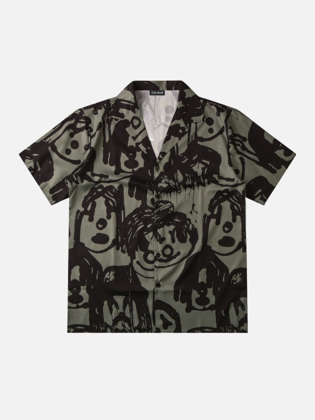 NOSES - Relaxed Graphic Shirt Brown | TEENWEAR.EU