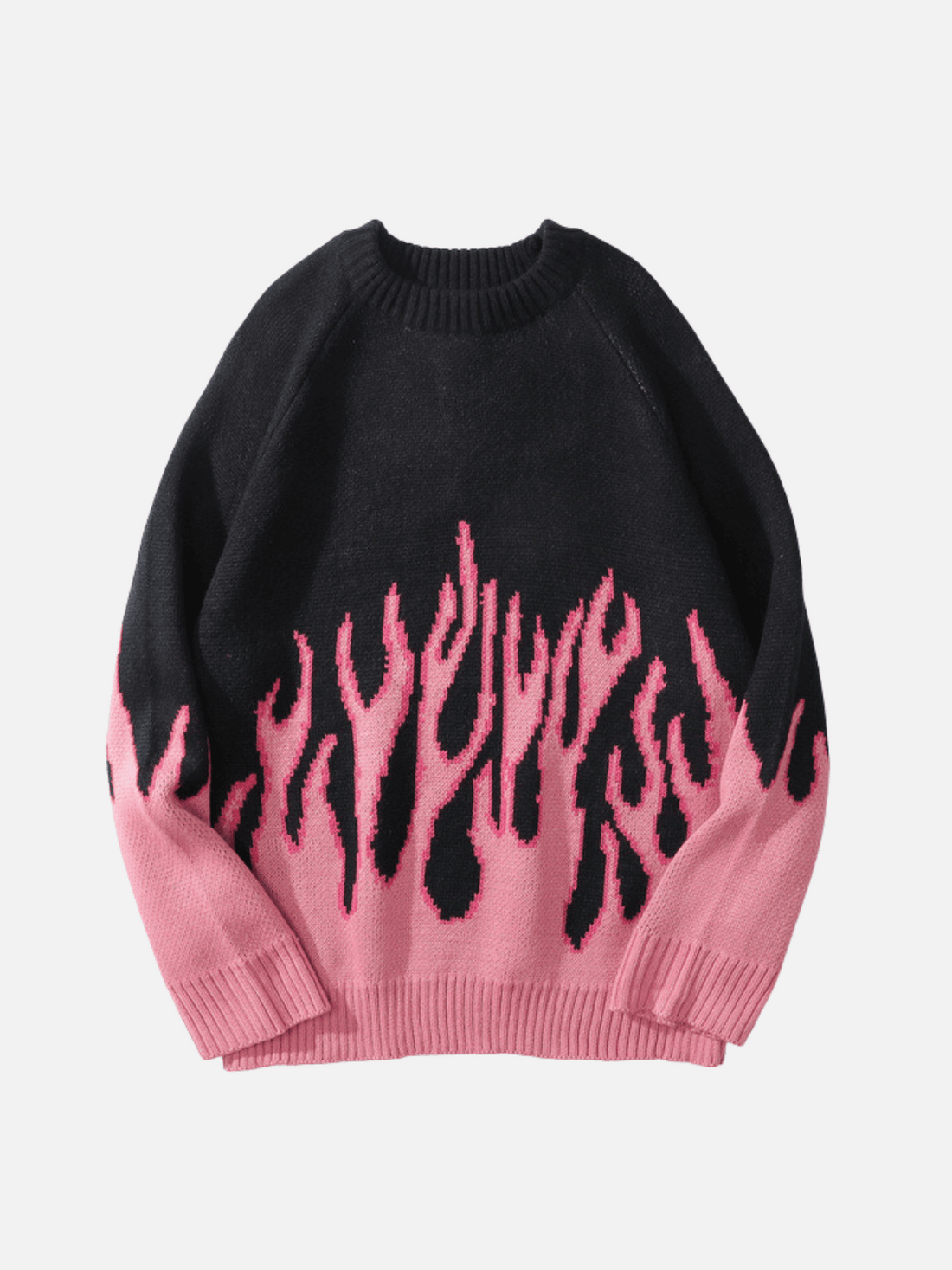 FIRE - Oversized Graphic Sweater Pink | TEENWEAR.EU