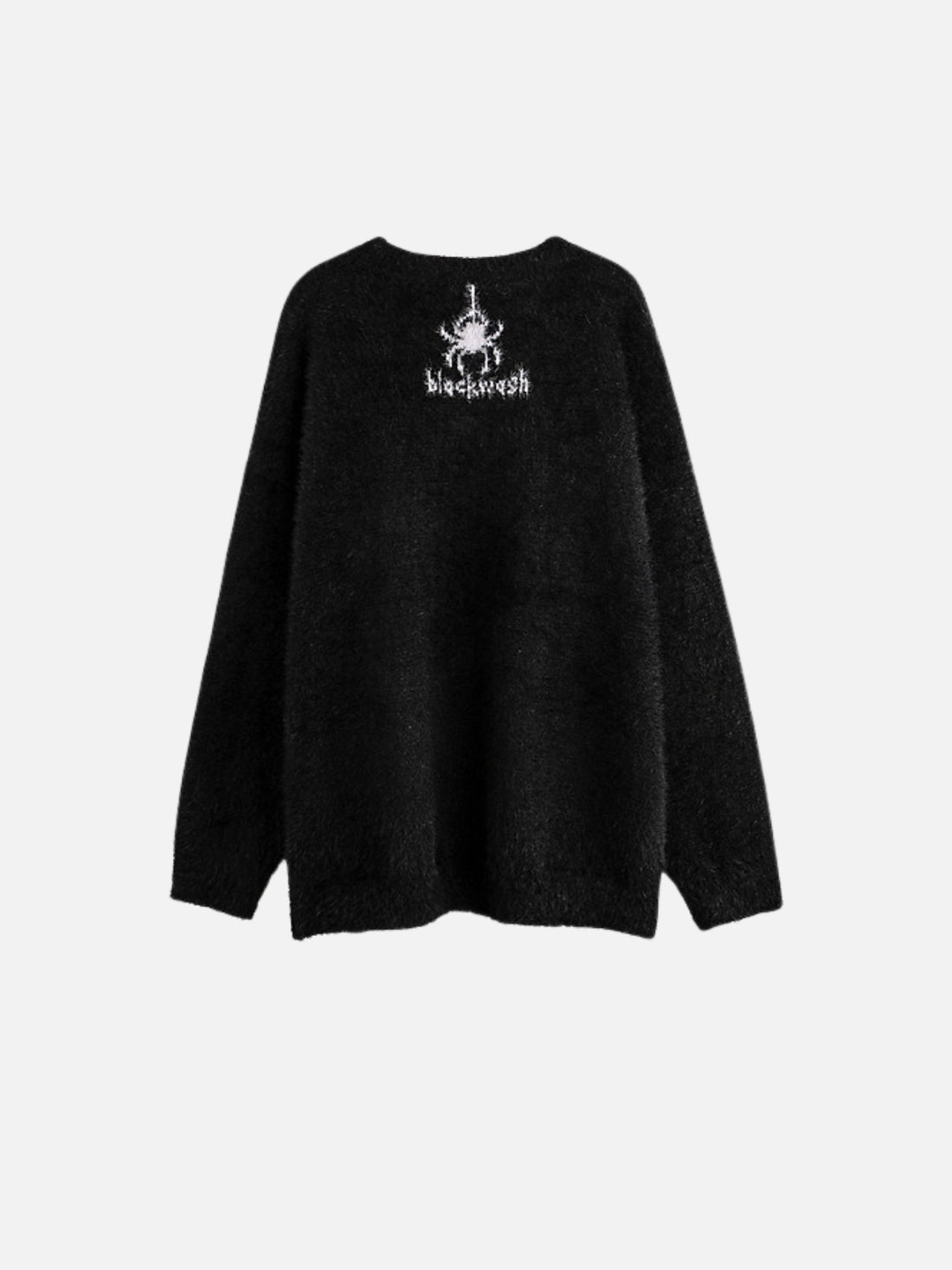 BLACKWASH - Oversized Graphic Sweater Black | TEENWEAR.EU