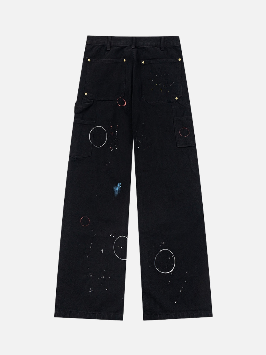 GRAFFITI - Baggy Graphic Jeans Black | TEENWEAR.EU