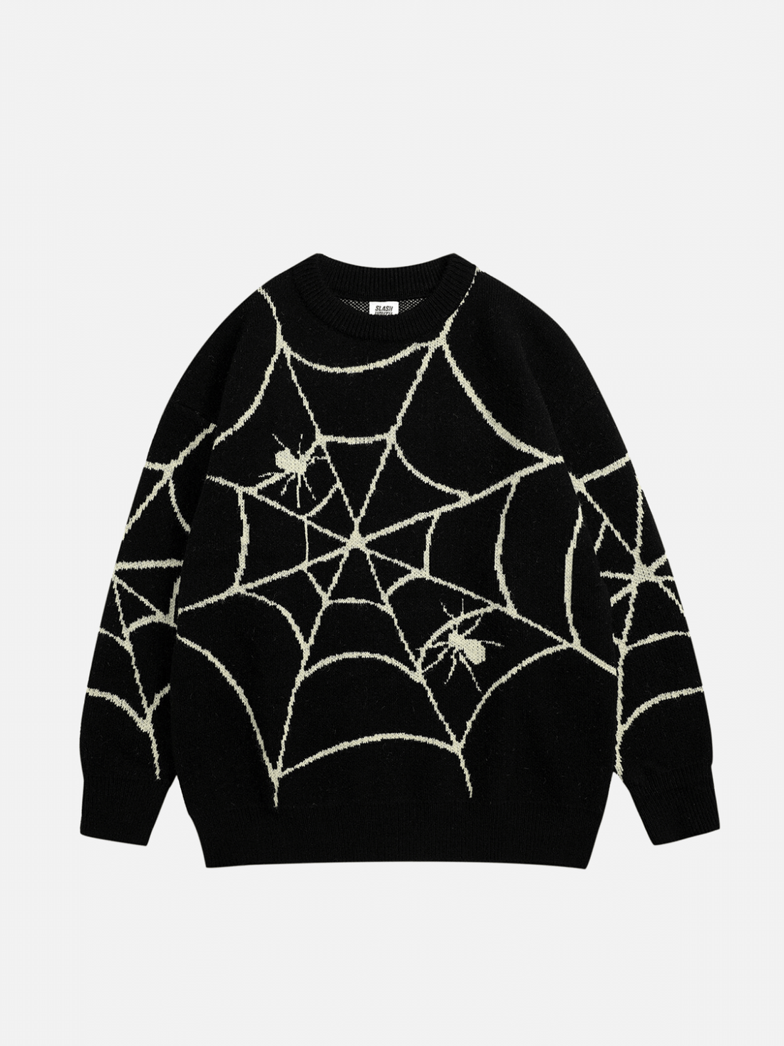 SPIDER WEB - Oversized Graphic Sweater White | Teenwear.eu