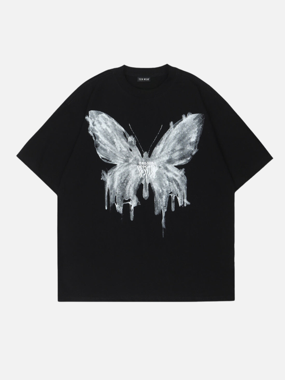 FADYFLY - Oversized Print T-Shirt Black | TEENWEAR.EU