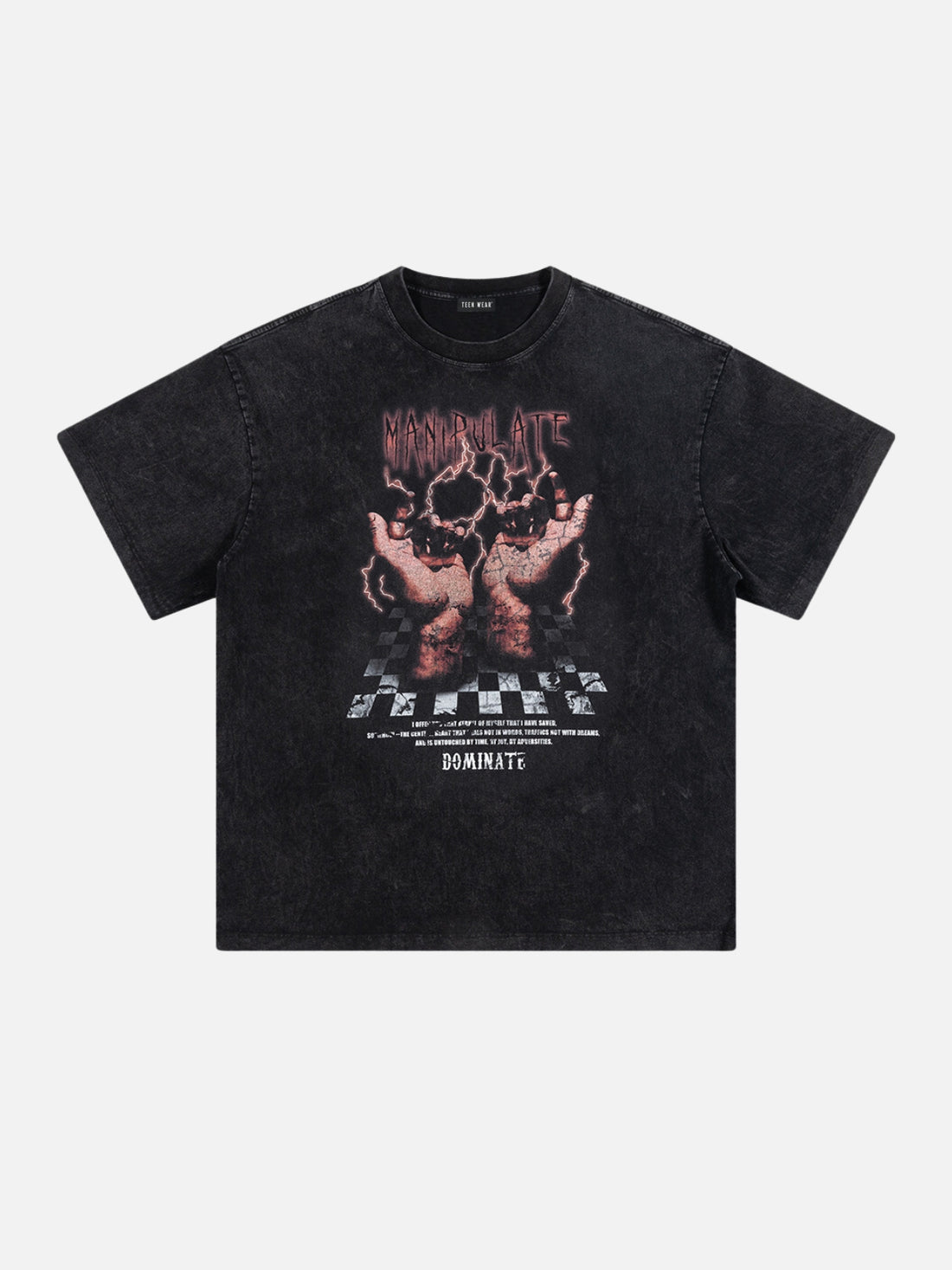 NESHOK - Oversized Print T-Shirt Black | TEENWEAR.EU