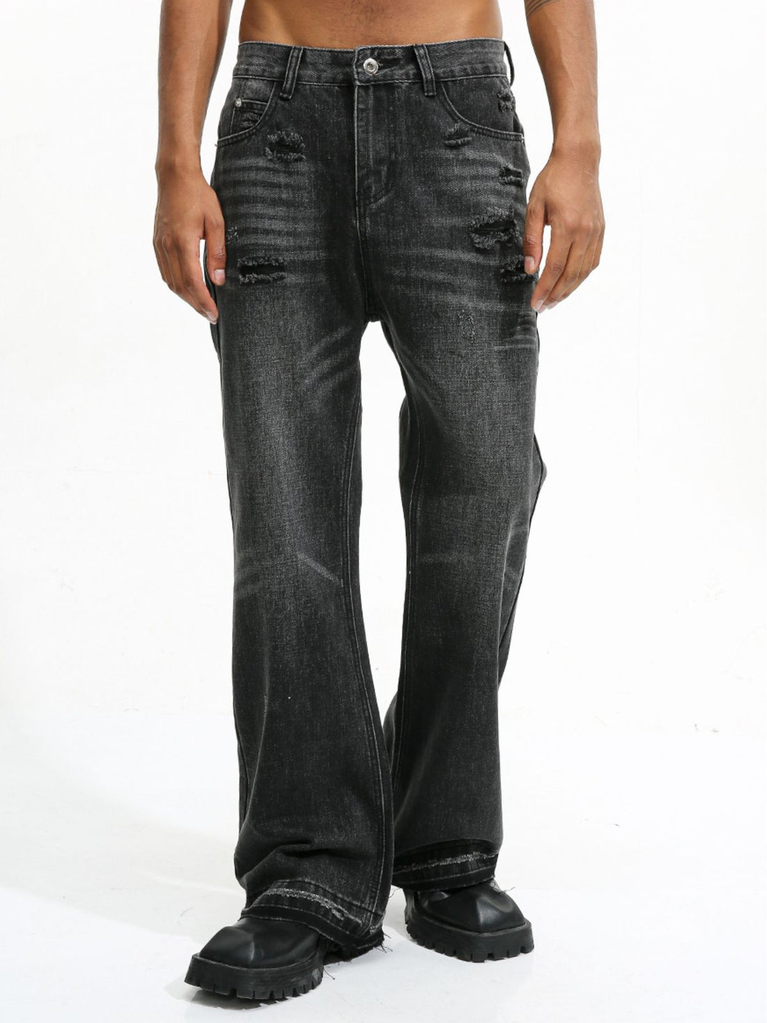 FREEFLOW - Baggy Basic Jeans Black | TEENWEAR.EU