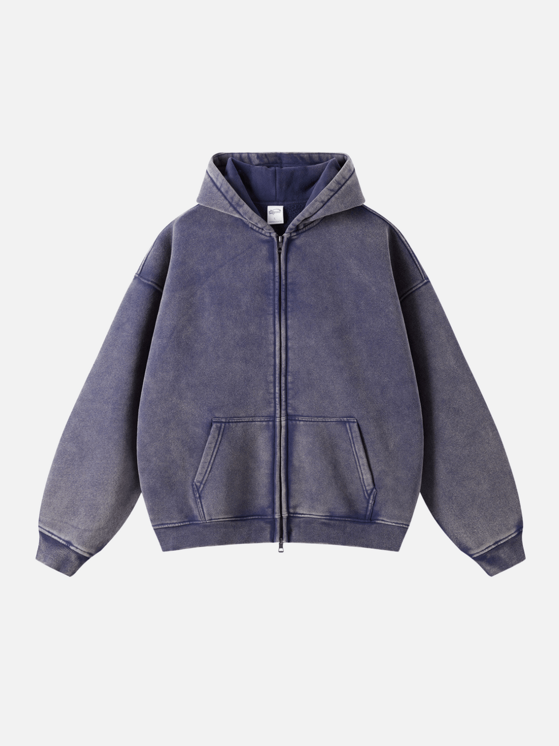 COMFY- Premium Oversized Zip Up Hoodie Blue | Teenwear.eu