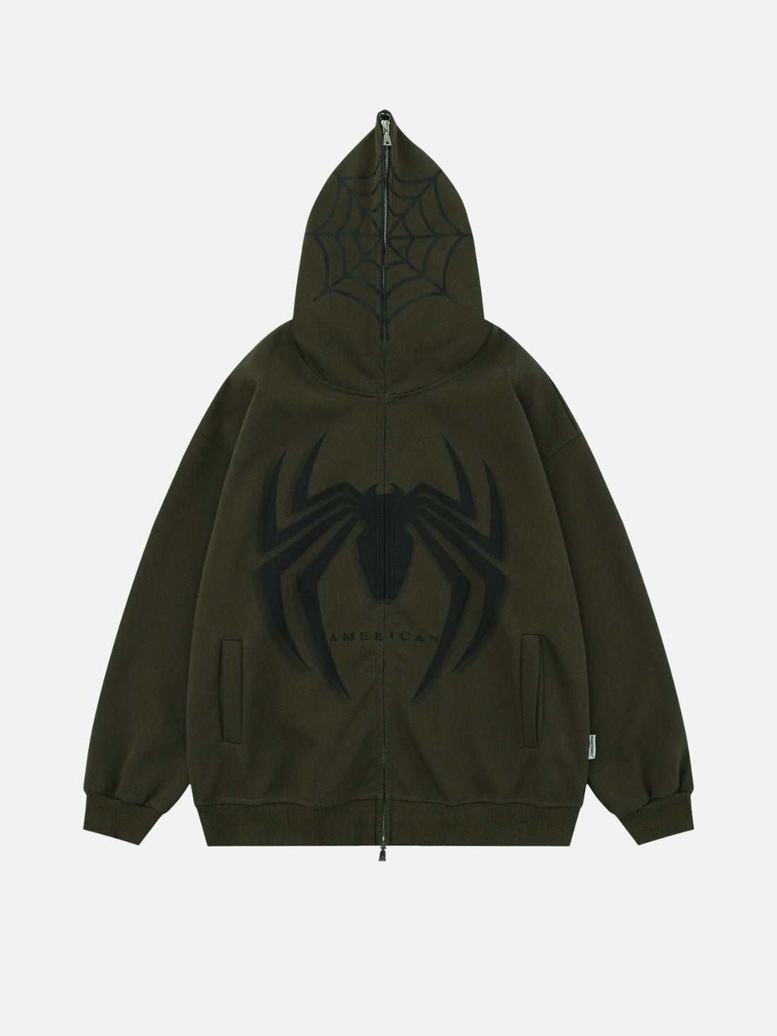 SPIDERICAN - Oversized Print Zip Up Hoodie Black | TEENWEAR.EU