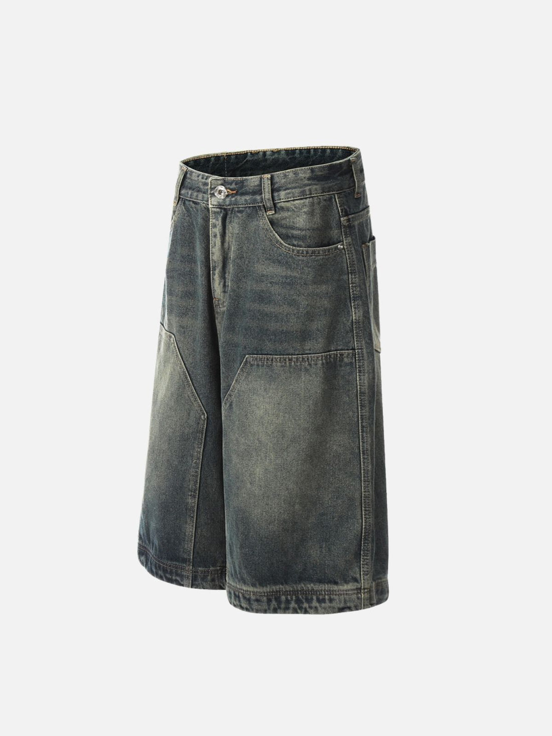 PATCHY - Loose Basic Jorts Blue | TEENWEAR.EU