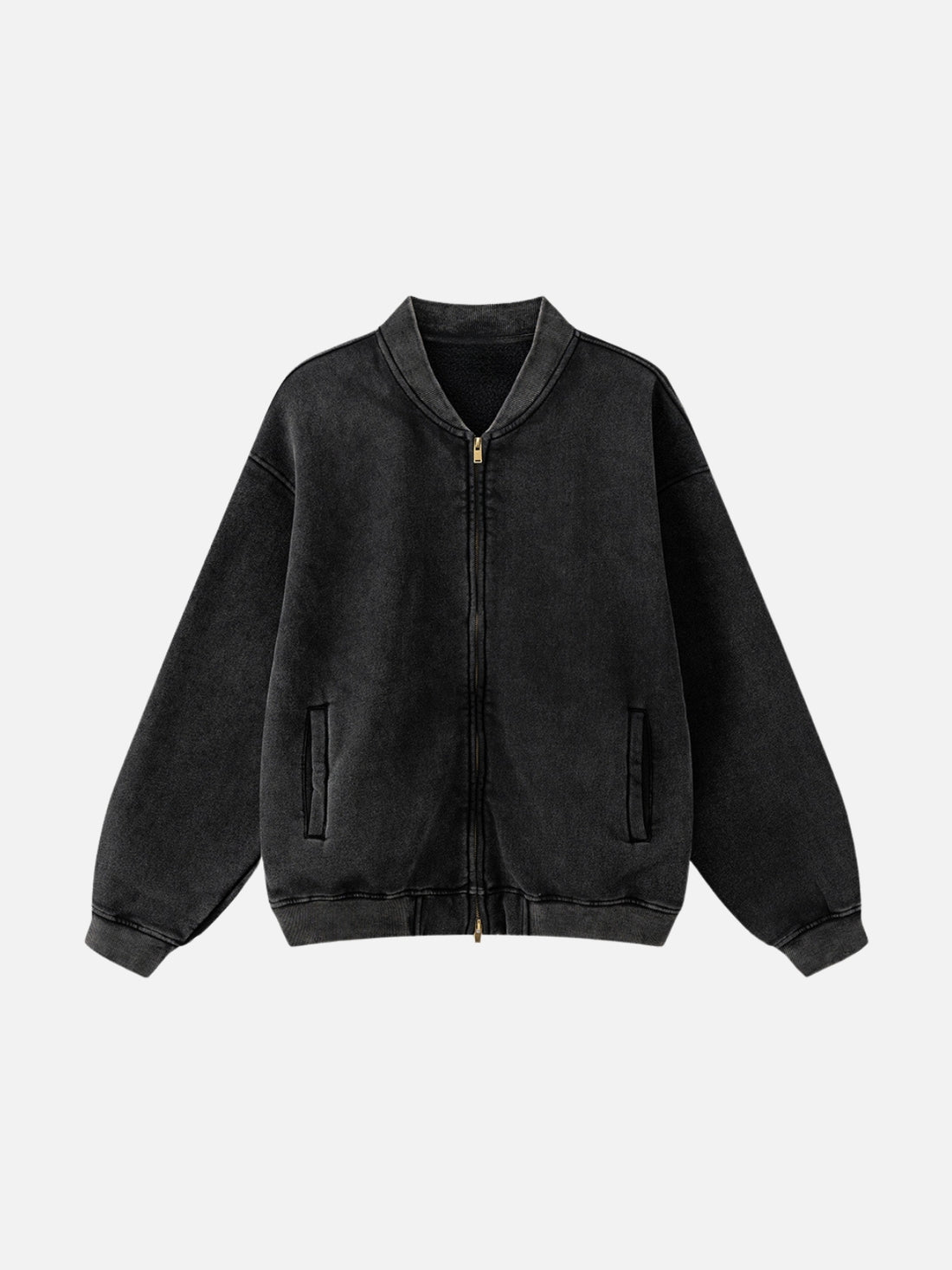 JACKETED - Oversized Basic Jacket Washed Black | TEENWEAR.EU