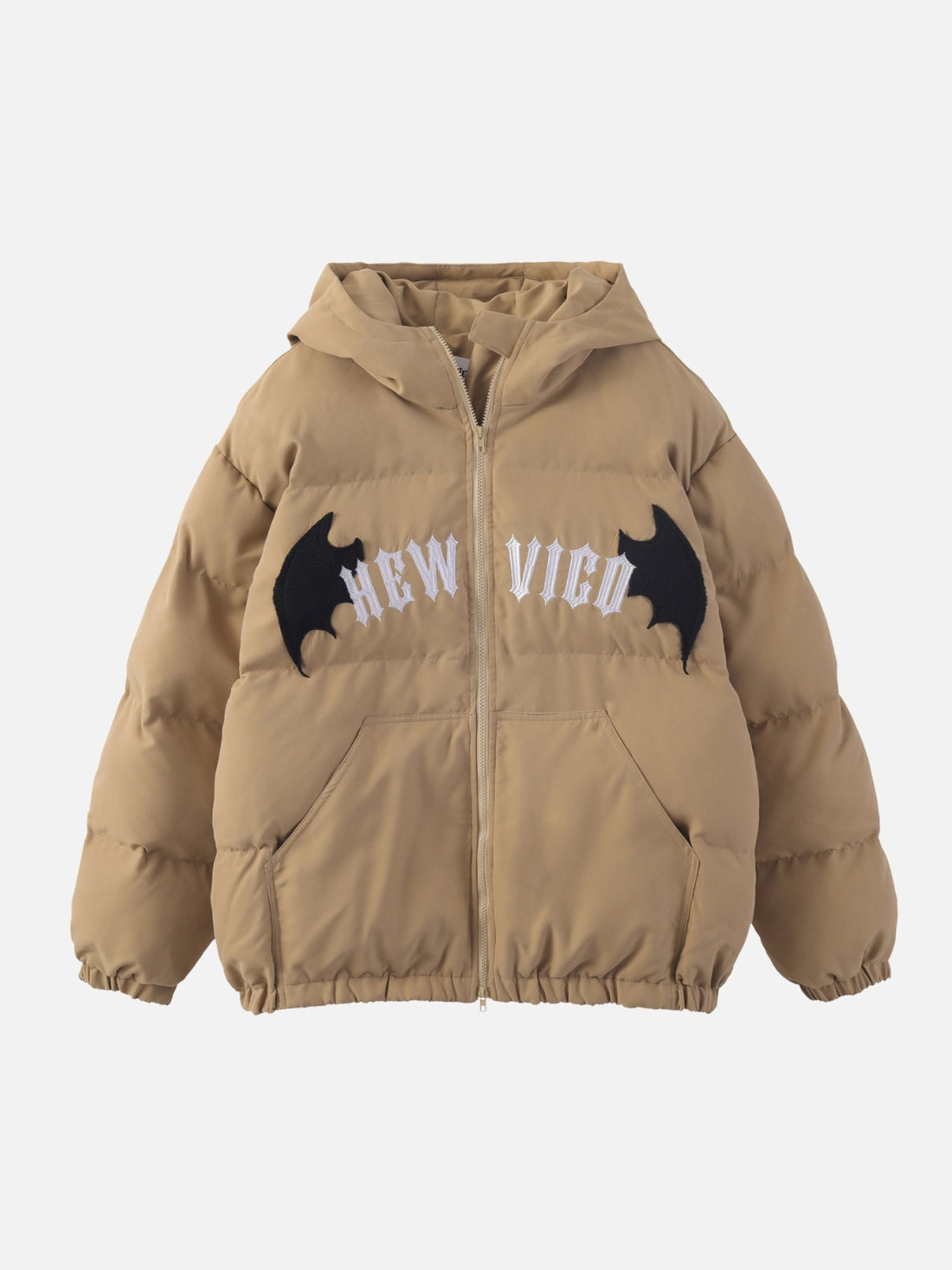 NEW VICO - Puffer Graphic Jacket Brown | TEENWEAR.EU