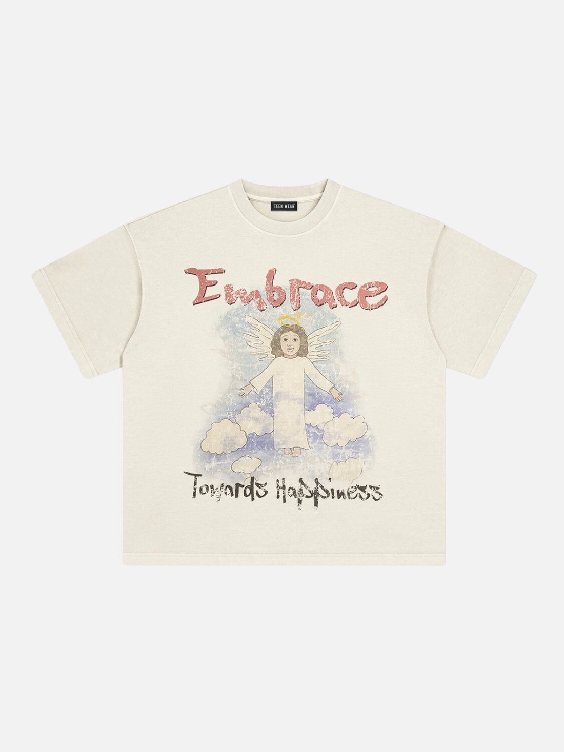 EMBRACE - Oversized Print T-Shirt Black | TEENWEAR.EU