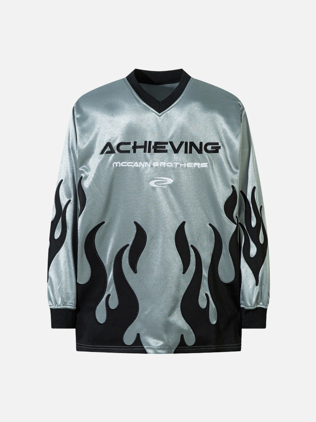 ACHIEVING - Oversized Embroidered Jersey Green | TEENWEAR.EU