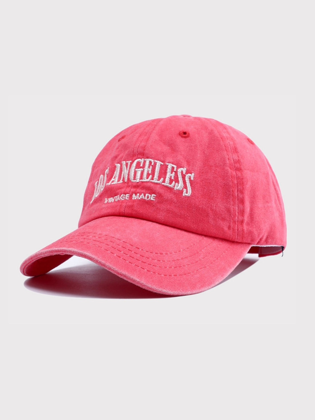 LOS ANGELES - Graphic Curved Cap Pink 54-60cm | TEENWEAR.EU