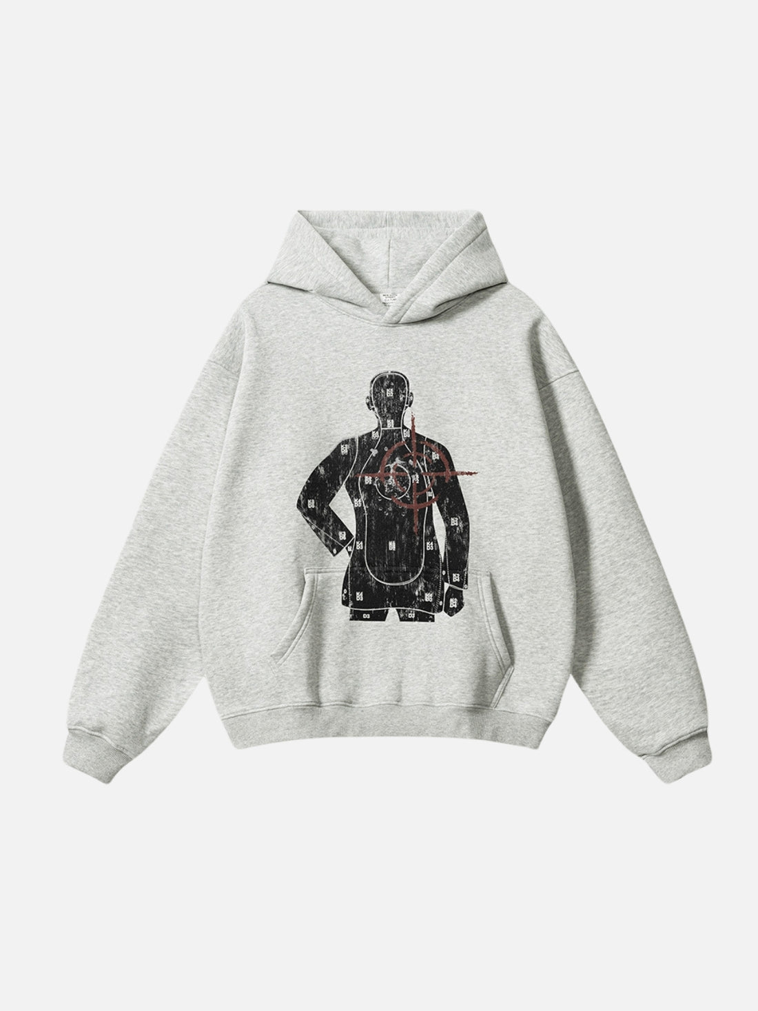 IDENTIFIED - Oversized Print Hoodie Grey | TEENWEAR.EU