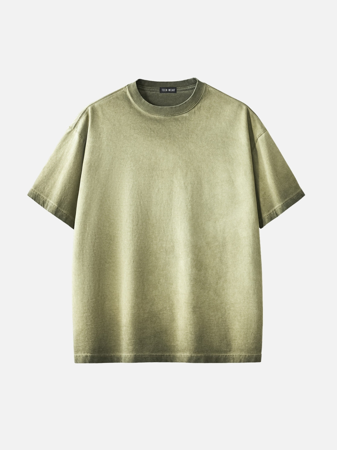 BASICLY - Premium Cotton Oversized T-Shirt Olive | TEENWEAR.EU