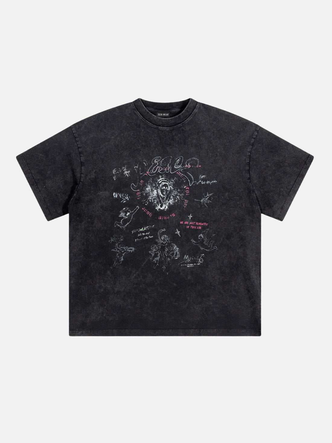 SICKU - Oversized Print T-Shirt Black | TEENWEAR.EU