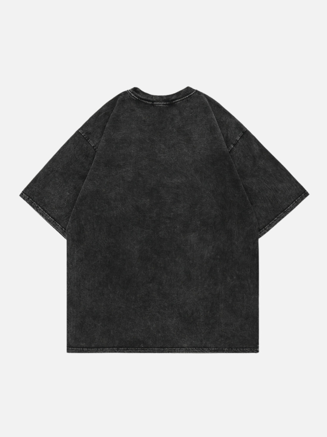 HOODED - Oversized Print Washed T-Shirt Washed Black | TEENWEAR.EU