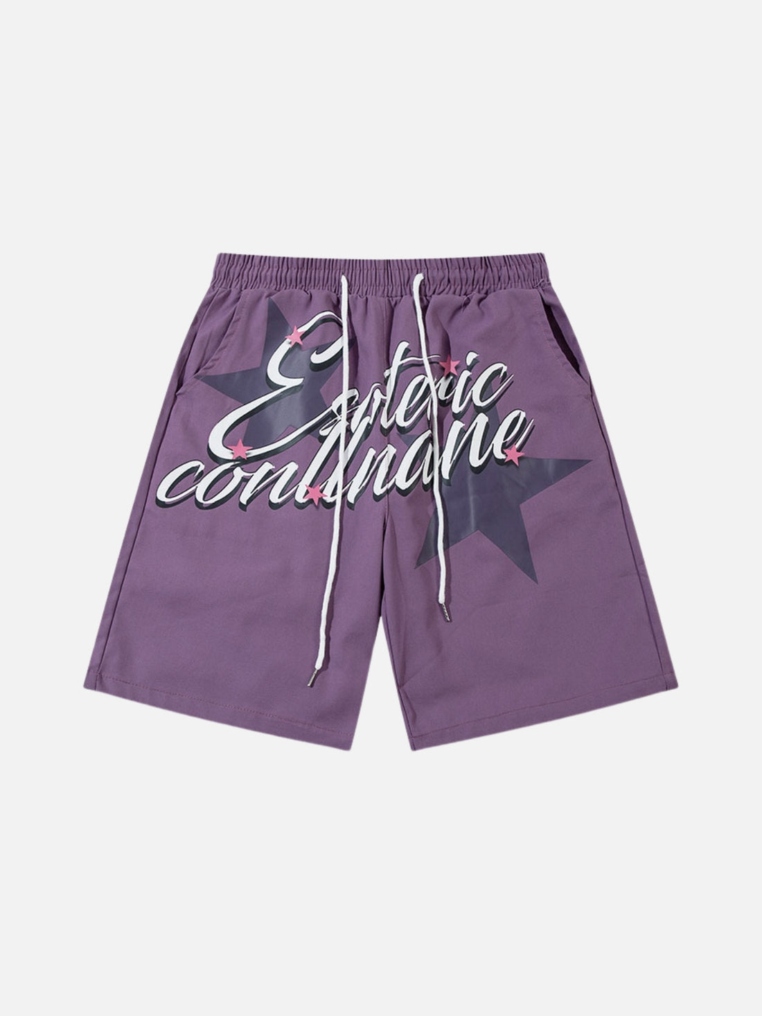 ESOTERIC - Regular Graphic Shorts Purple | Teenwear.eu