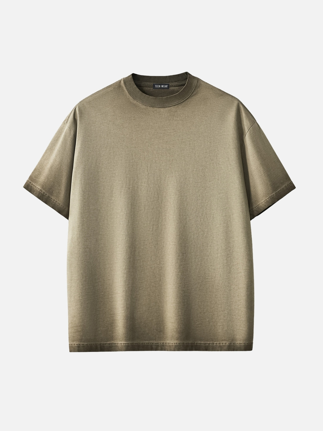 BASICLY - Premium Cotton Oversized T-Shirt Beige | TEENWEAR.EU