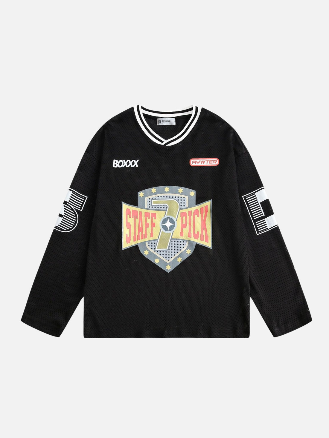 STAFF7PICK - Oversized Print Long Sleeve Jersey