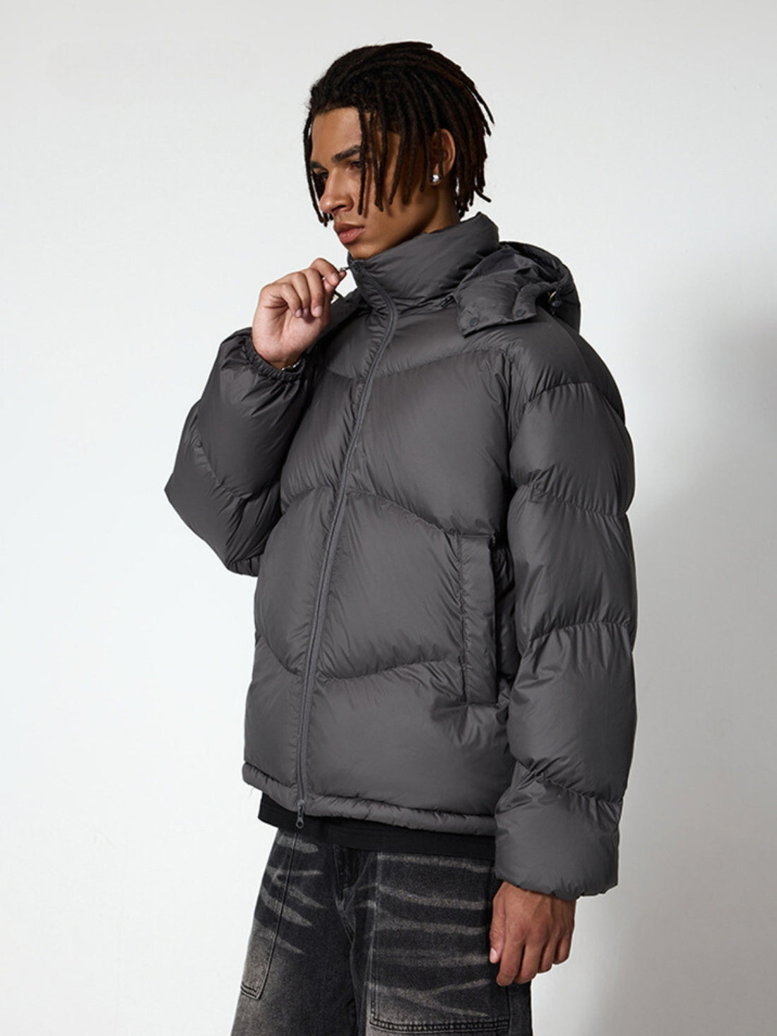 BASED - Puffer Premium Oversized Basic Jacket | TEENWEAR.EU