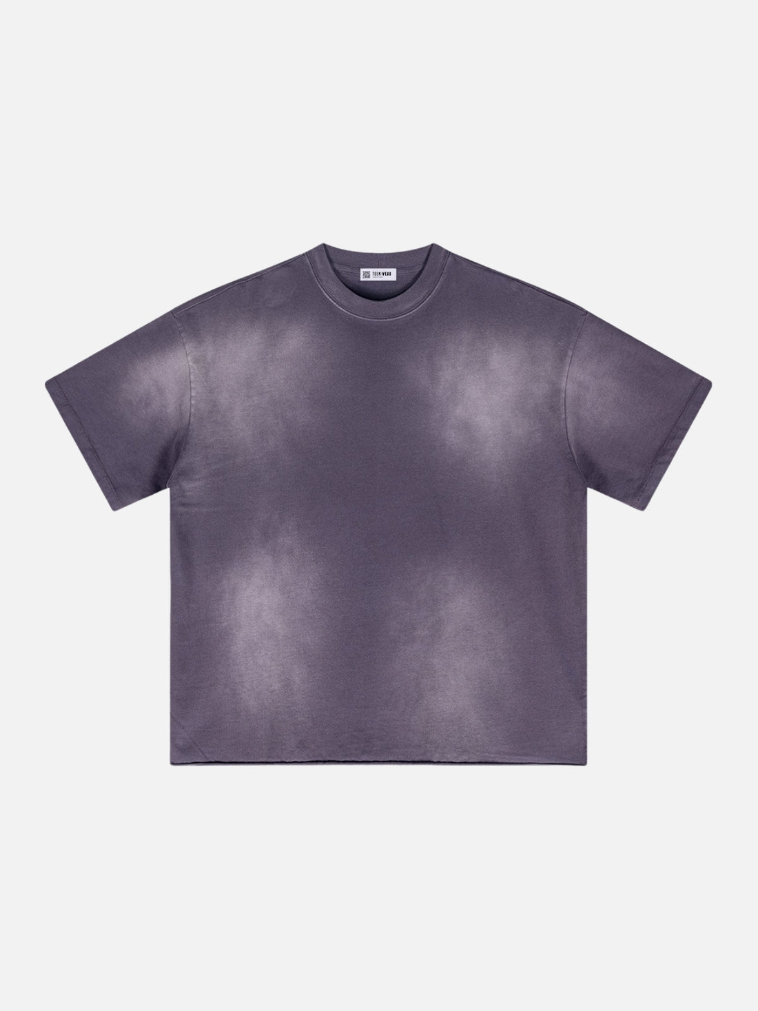 CROPPO - Oversized Cropped Basic T-Shirt Purple | TEENWEAR.EU