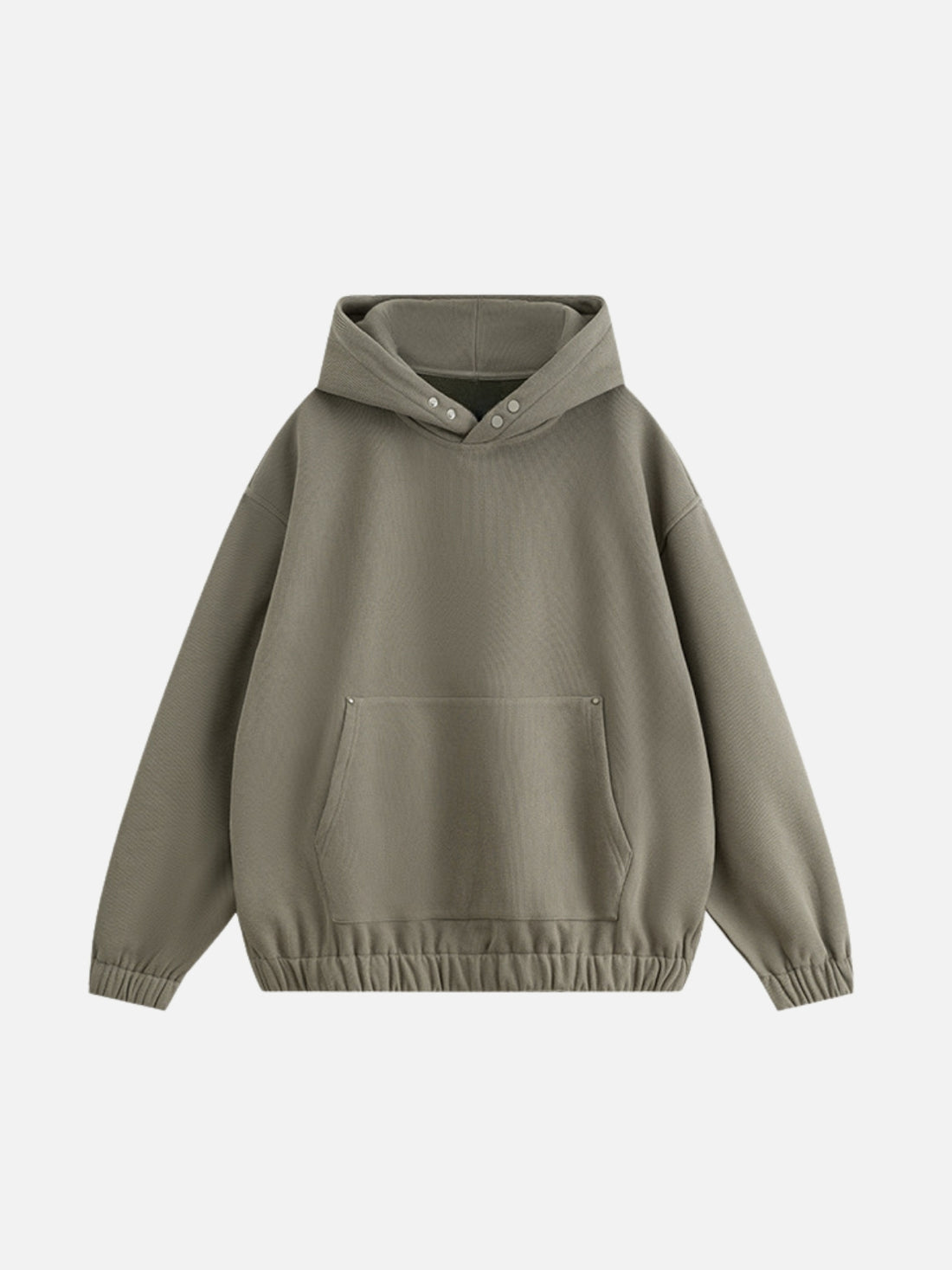 GUMA - Oversized Basic Cropped Hoodie Beige | TEENWEAR.EU