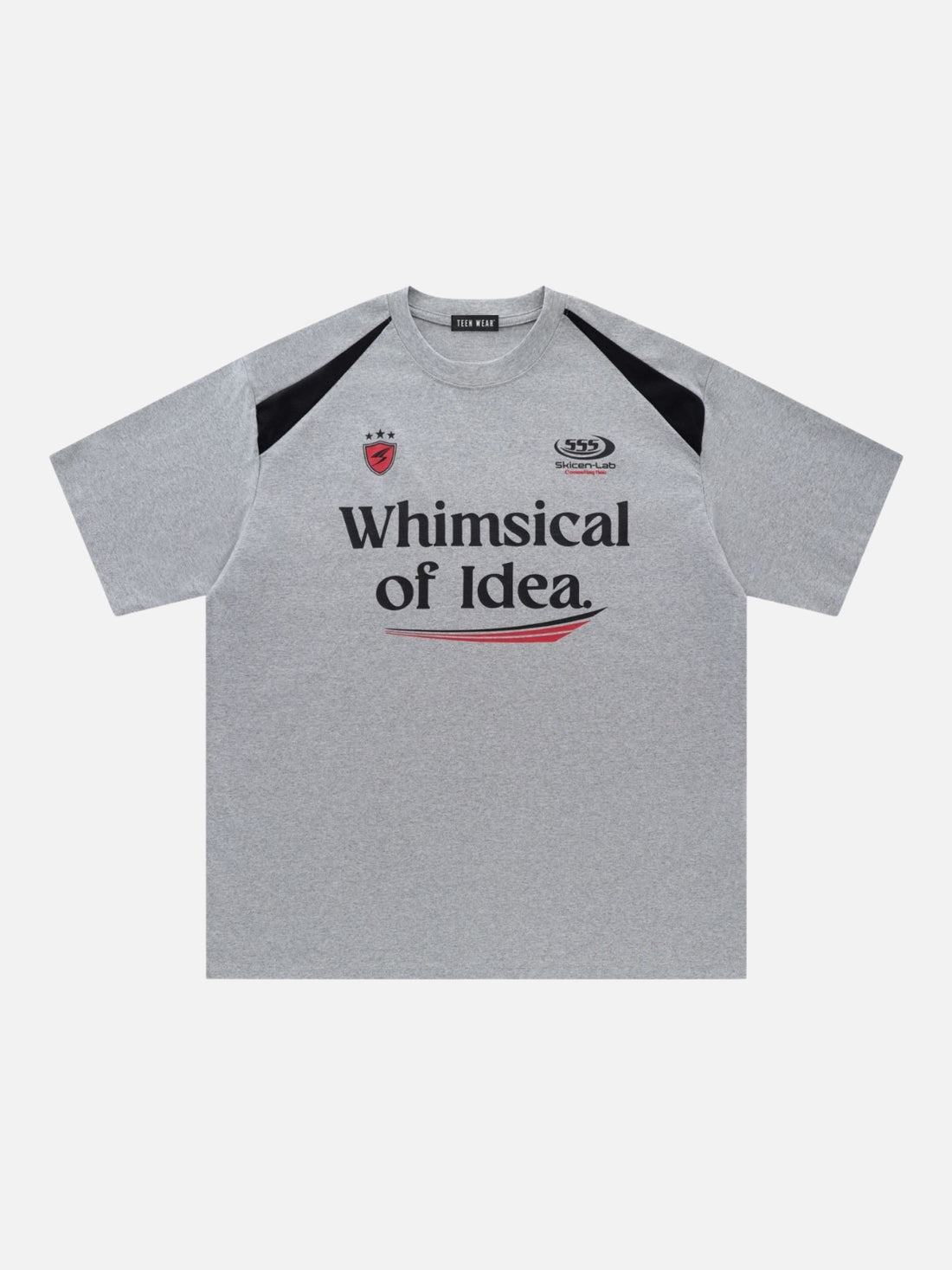 WHIMSICAL - Oversized Print Racing T-Shirt Black | Teenwear.eu