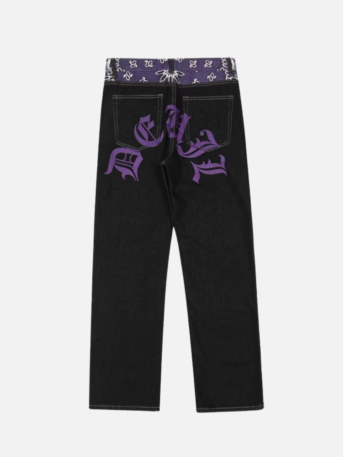 LERO - Regular Graphic Jeans Purple | TEENWEAR.EU