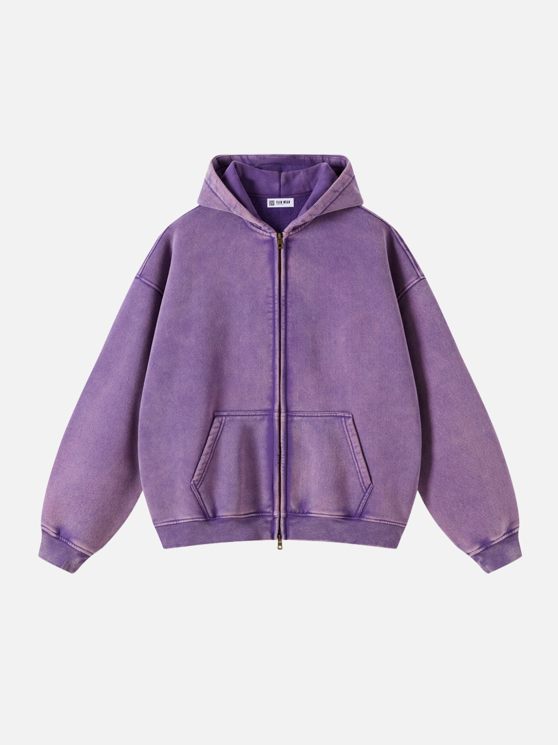 COMFY - Premium Oversized Zip Up Hoodie Purple | TEENWEAR.EU