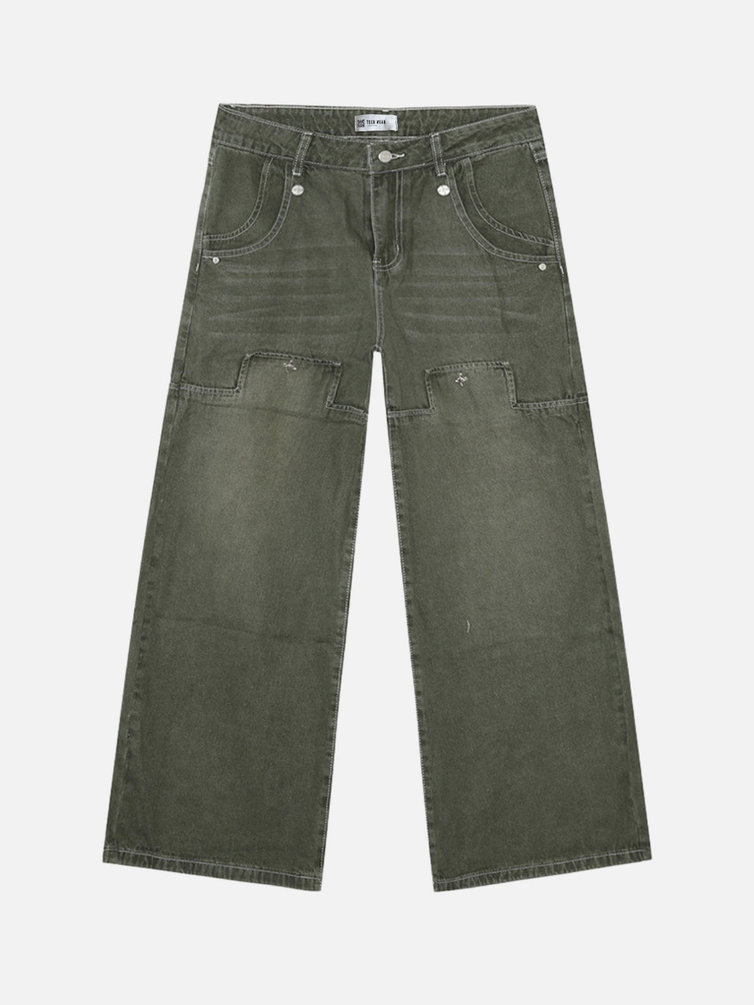 CROSLERS - Baggy Basic Jeans Green | TEENWEAR.EU