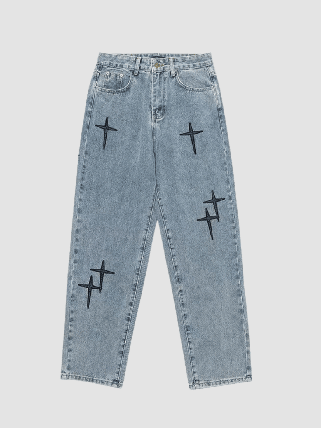INFINITY - Loose Graphic Jeans Blue | Teenwear.eu