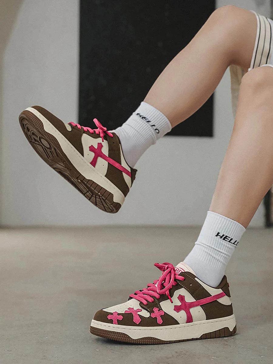 PINK CROSS - Sneakers Brown | Teenwear.eu
