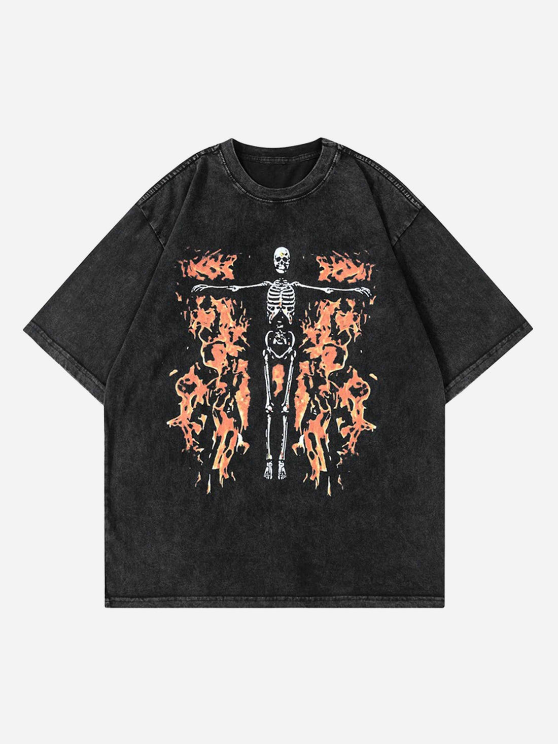 SKELETON - Oversized Print T-Shirt black | TEENWEAR.EU