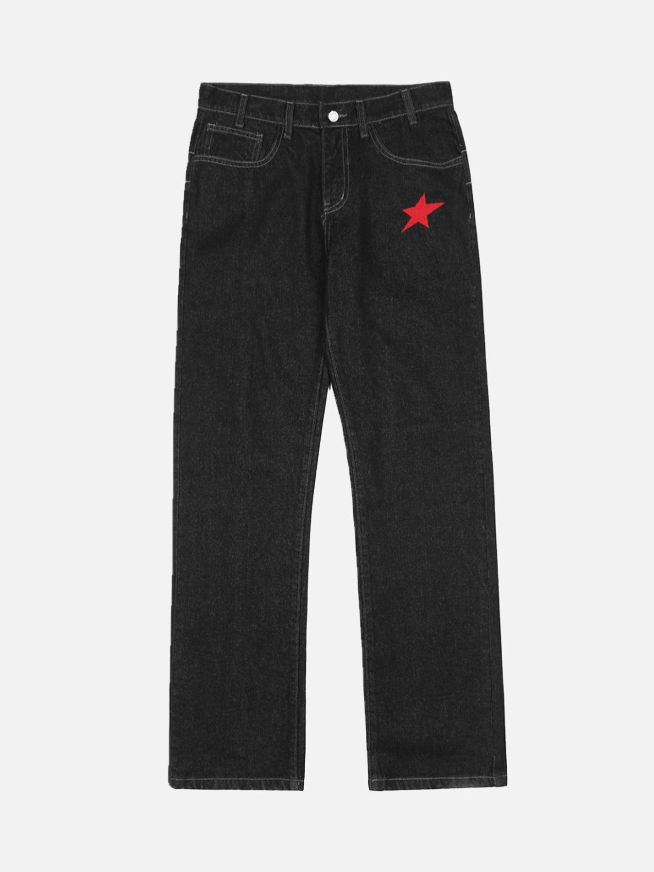 Regular Embroidered Jeans - STAR